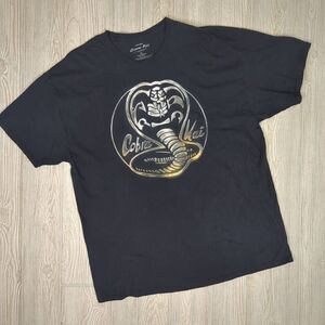 Fifth Sun Men’s 2XL XXL Karate Kid Cobra Kai Short Sleeve Black T-Shirt